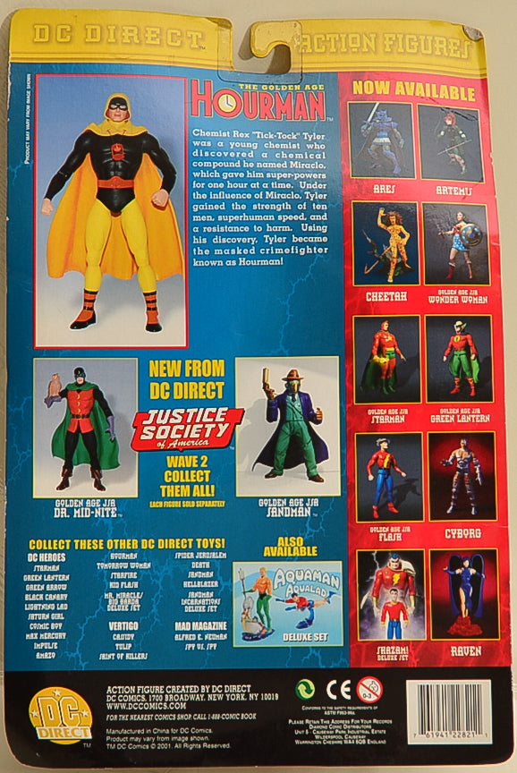 2001 DC Direct Justice League of America Series 1 Hourman -  Action Figure