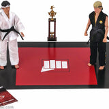 2019 KARATE KID 1984 ALL-VALLEY KARATE CHAMPIONSHIPS TOURNAMENT CLOTH 8-INCH ACTION FIGURE 2-PACK