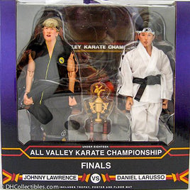 2019 KARATE KID 1984 ALL-VALLEY KARATE CHAMPIONSHIPS TOURNAMENT CLOTH 8-INCH ACTION FIGURE 2-PACK