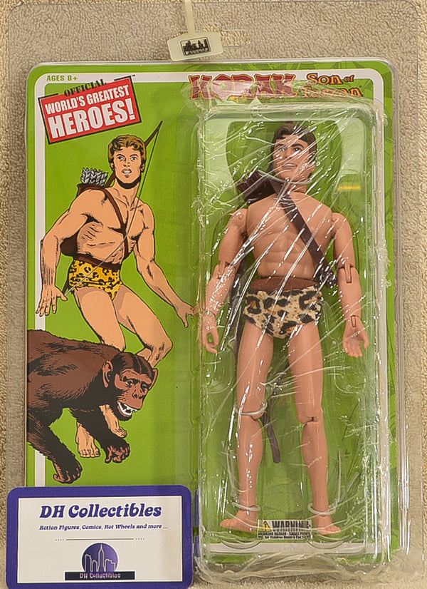 Figures Toy Co  World's Greatest Heroes  - Korak Action Figure 8" Mego Retro