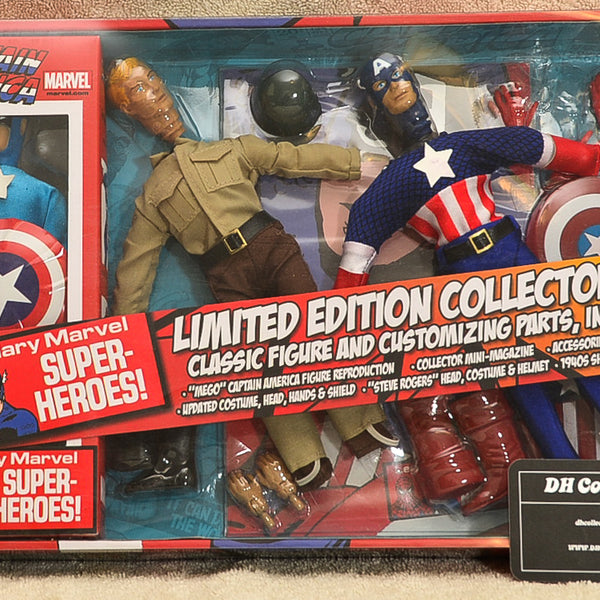 Marvel Limited Edition Collector Set Captain America - Action Figure 8" Mego Retro 