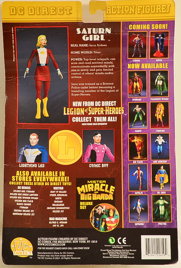 2001 DC Direct Legion of Super-Heroes Saturn Girl Action Figure