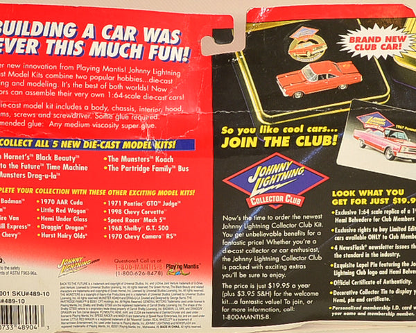 2001 Johnny Lightning The Munsters Koach and Drag-u-la Die Cast Model Kit 1:64