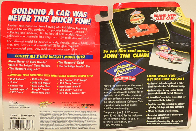 2001 Johnny Lightning The Munsters Koach and Drag-u-la Die Cast Model Kit 1:64