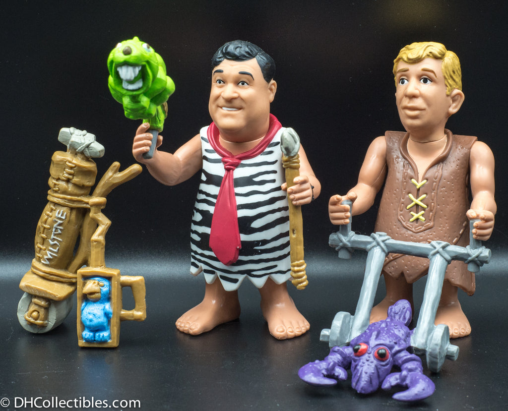 1993 Fred Flintstone & Barney Rubble The Flintstone Movie - Action Figures Loose