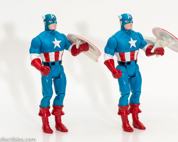 1990 Toy Biz Captain America w/Shield Action Figure - Loose