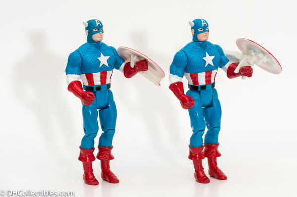 1990 Toy Biz Captain America w/Shield Action Figure - Loose