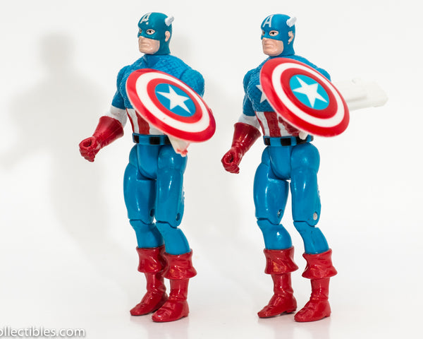 1990 Toy Biz Captain America w/Shield Action Figure - Loose