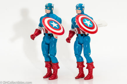 1990 Toy Biz Captain America w/Shield Action Figure - Loose