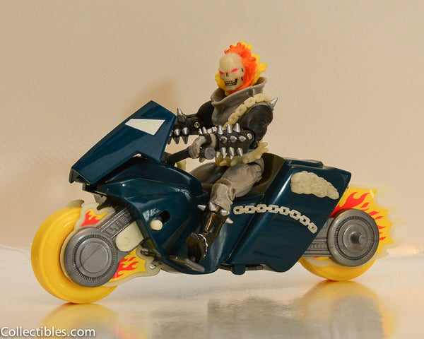 1995 Toybiz Ghost Rider with Glow in the Dark Motorcycle Action Figure - Loose