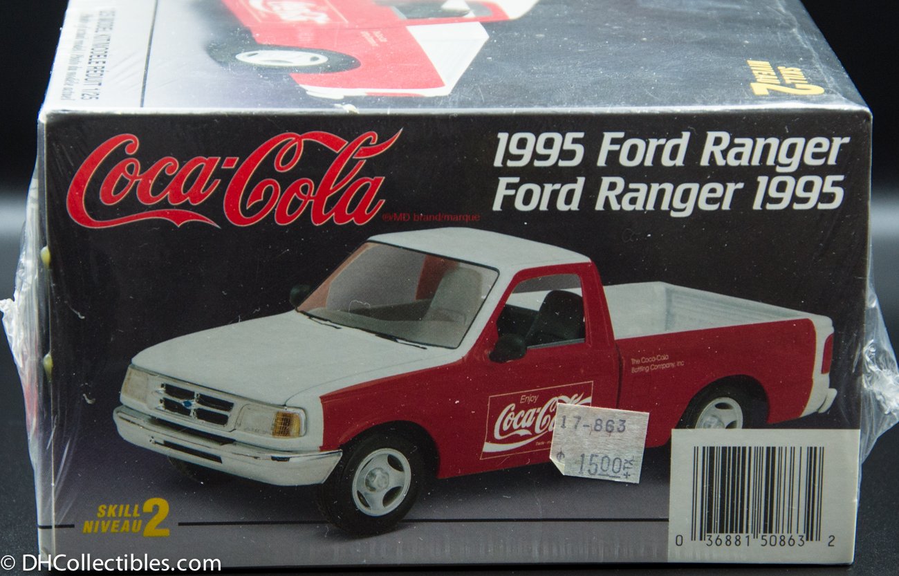 1995 AMT ERTL Ford Ranger Pickup Coca-Cola 1:25 Scale Model Kit - Rare ...