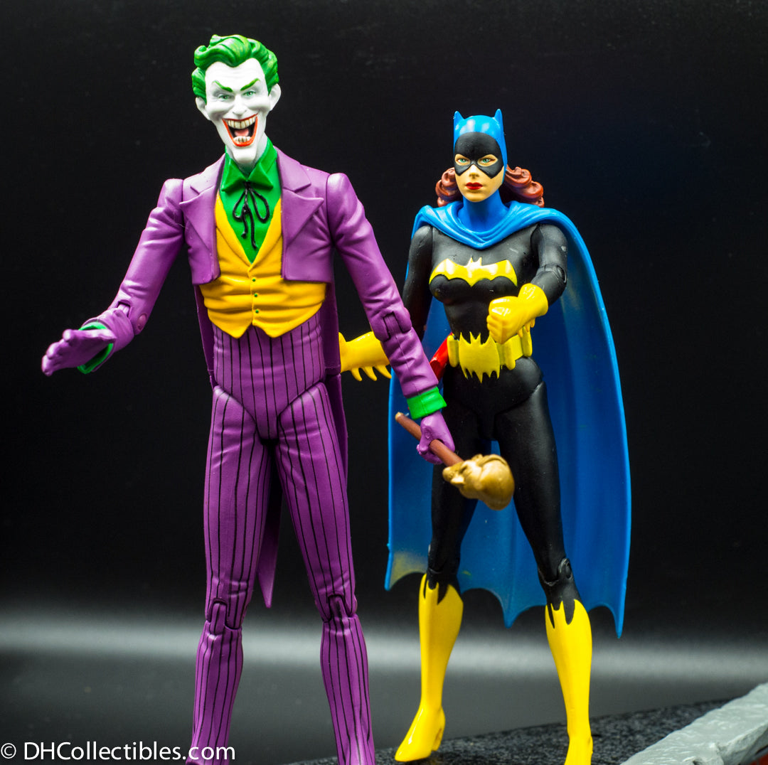 2003 DC Direct Classic Silver Age The Joker and Batgirl Deluxe Action Figure Set - Loose