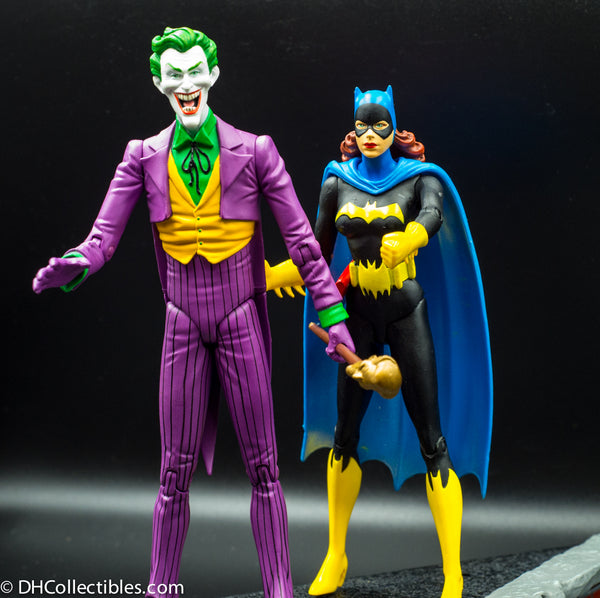 2003 DC Direct Classic Silver Age The Joker and Batgirl Deluxe Action Figure Set - Loose