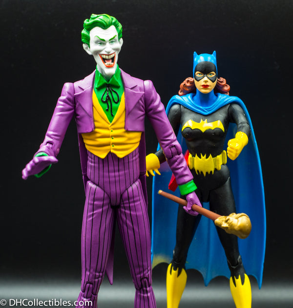 2003 DC Direct Classic Silver Age The Joker and Batgirl Deluxe Action Figure Set - Loose