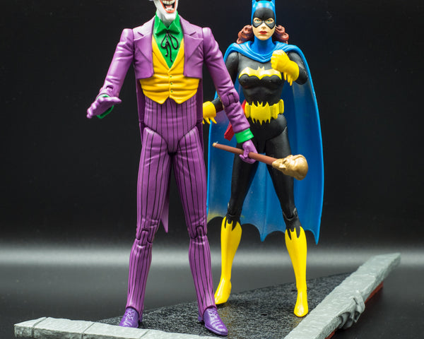 2003 DC Direct Classic Silver Age The Joker and Batgirl Deluxe Action Figure Set - Loose