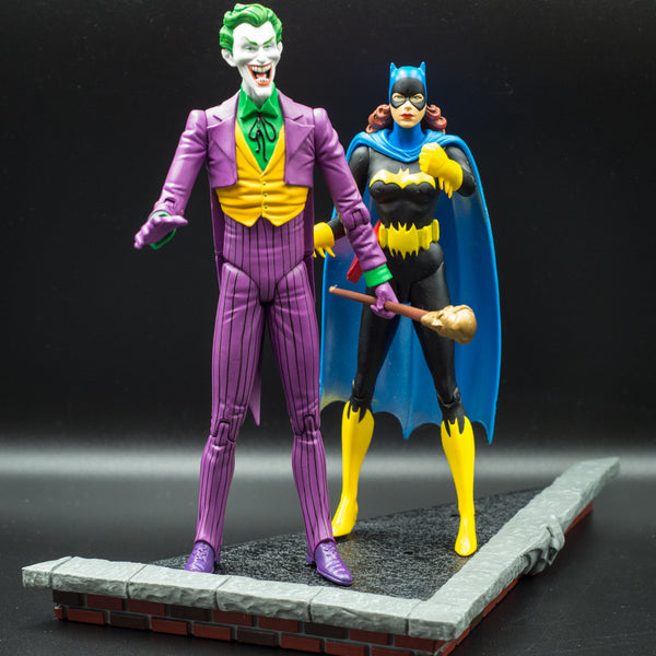 2003 DC Direct Classic Silver Age The Joker and Batgirl Deluxe Action Figure Set - Loose