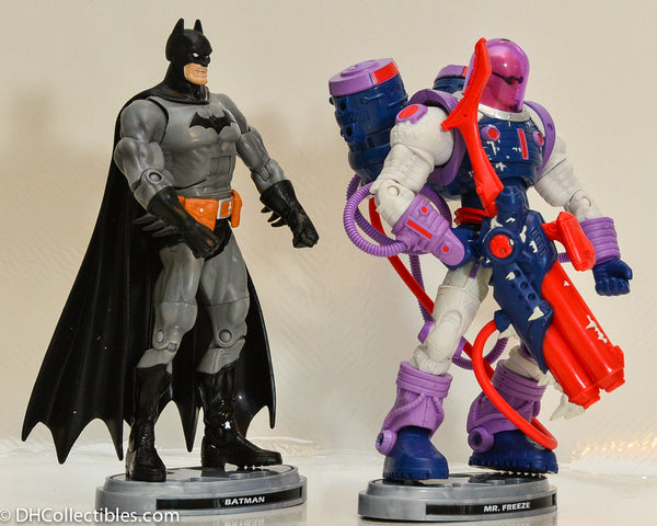 2011 Batman Legacy Silver Age Batman and Mr Freeze Action Figures - Loose