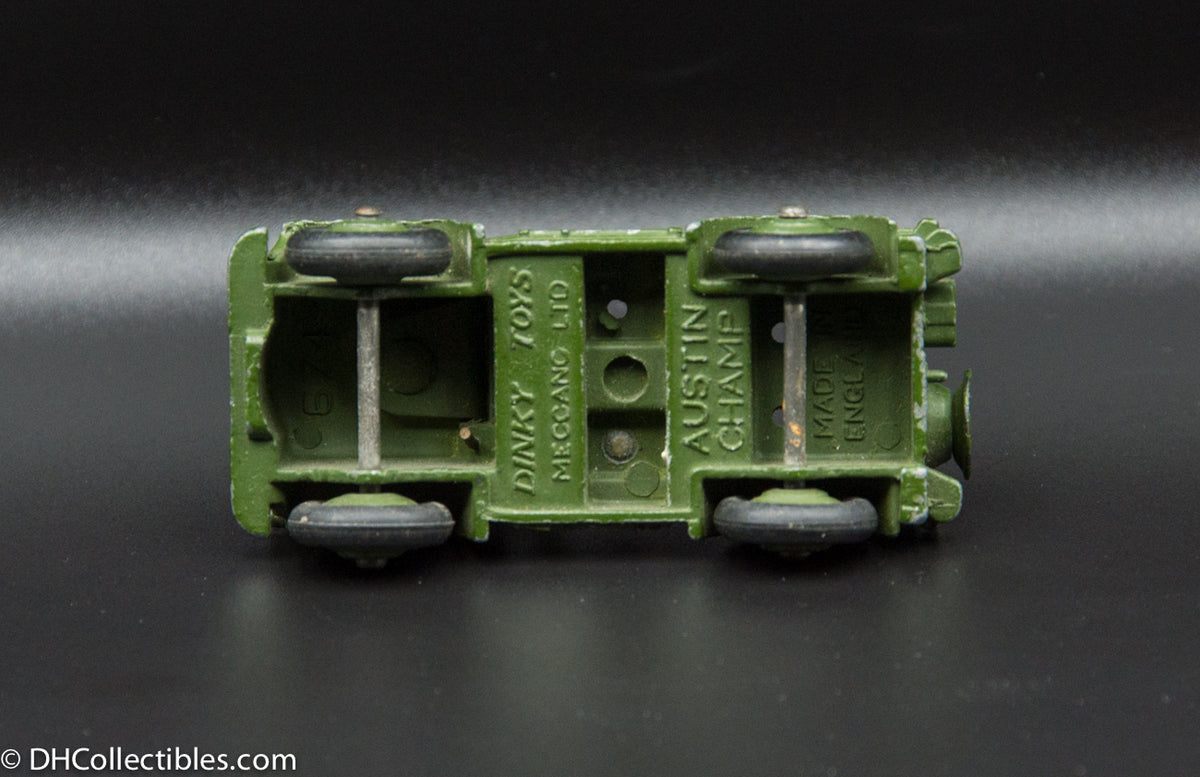 1950s Vintage Dinky Toys Military Army Austin Champ #674 Diecast Car