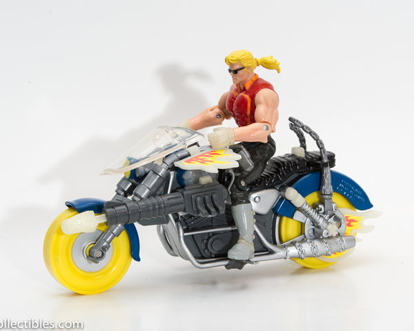 1995 Ghost Rider Blaze Spirits of Vengeance Cycle Action Figure Set - Loose
