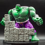 1996 Toybiz The Incredible Rampaging Hulk Action Figure w/Collapsing Brick Wall - Action Figure - Loose