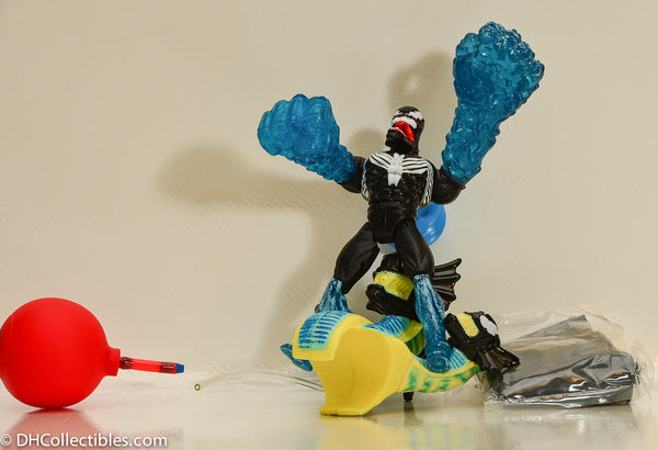 1998 Toy Biz Spider-Man Web Splasher Hydro Blast Venom Action Figure - Loose