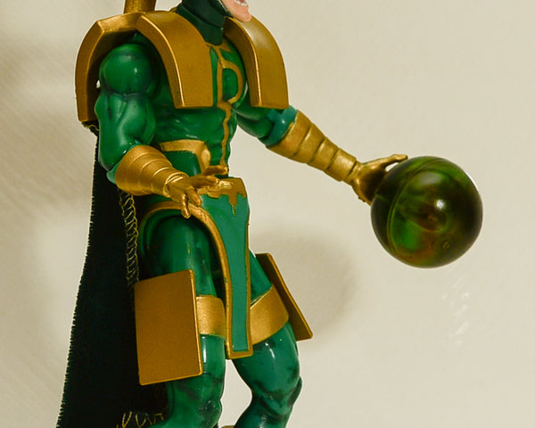 1997 Marvel Loki & Sphere of Mischief Avengers Earth's Mightiest Heroes Action Figure - Loose