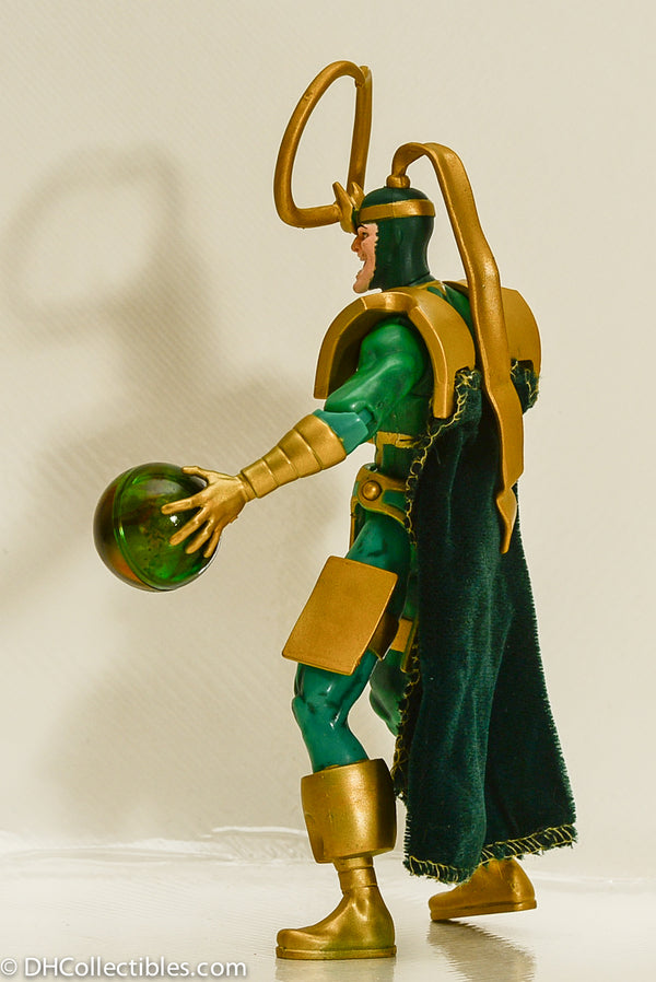 1997 Marvel Loki & Sphere of Mischief Avengers Earth's Mightiest Heroes Action Figure - Loose