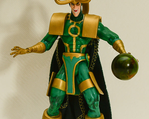 1997 Marvel Loki & Sphere of Mischief Avengers Earth's Mightiest Heroes Action Figure - Loose