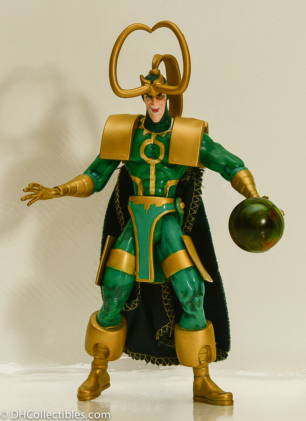 1997 Marvel Loki & Sphere of Mischief Avengers Earth's Mightiest Heroes Action Figure - Loose