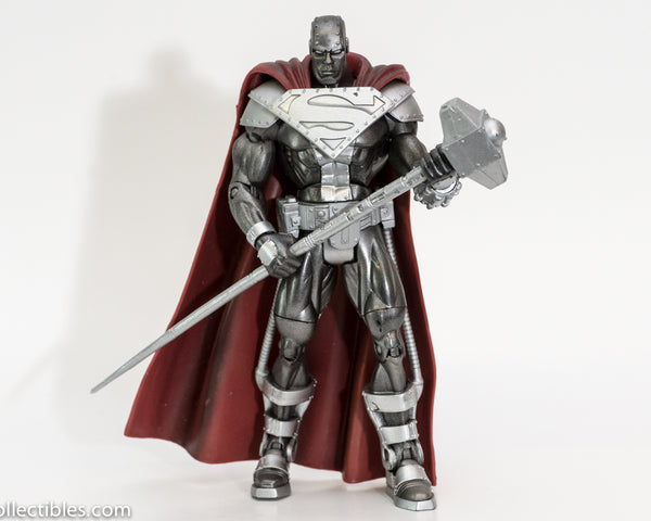2007 DC Super Heroes Series 3 Steel Superman Action Figure - Loose