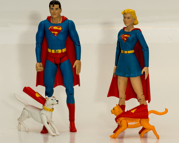 2003 DC Direct Silver Age Superboy & Supergirl Set - Loose