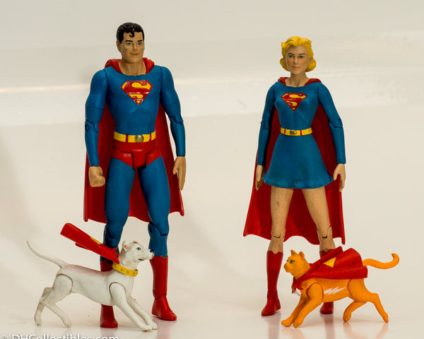 2003 DC Direct Silver Age Superboy & Supergirl Set - Loose
