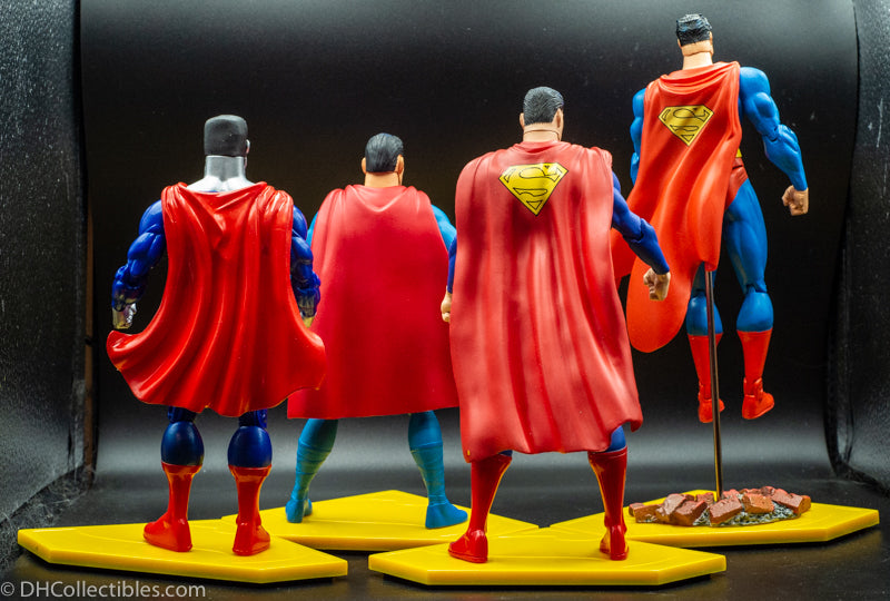 2006 DC Direct Superman Through the Ages Boxset - All 4 Action Figures - Loose