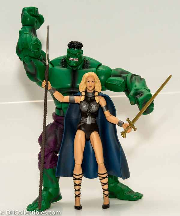 2010 Marvel Legends Valkyrie & Hulk 2 Pack Action Figures - Loose