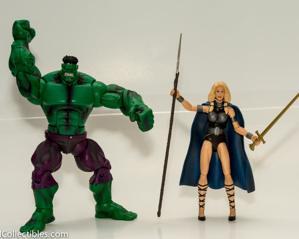 2010 Marvel Legends Valkyrie & Hulk 2 Pack Action Figures - Loose