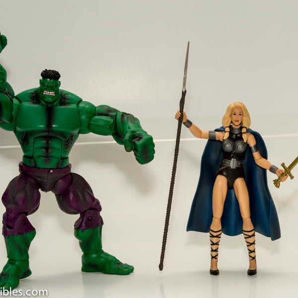 2010 Marvel Legends Valkyrie & Hulk 2 Pack Action Figures - Loose
