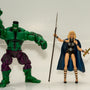 2010 Marvel Legends Valkyrie & Hulk 2 Pack Action Figures - Loose