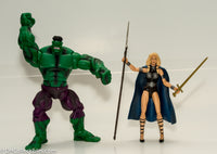 2010 Marvel Legends Valkyrie & Hulk 2 Pack Action Figures - Loose