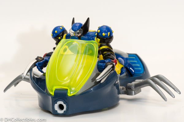 1997 Toy Biz X-men Wolverine Space Riders Action Figure & Space Shuttle - Loose