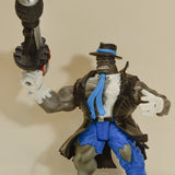 1996 ToyBiz Incredible Hulk Grey Battle Damaged Mr Fixit Bombastic Blasters Action Figure - Loose