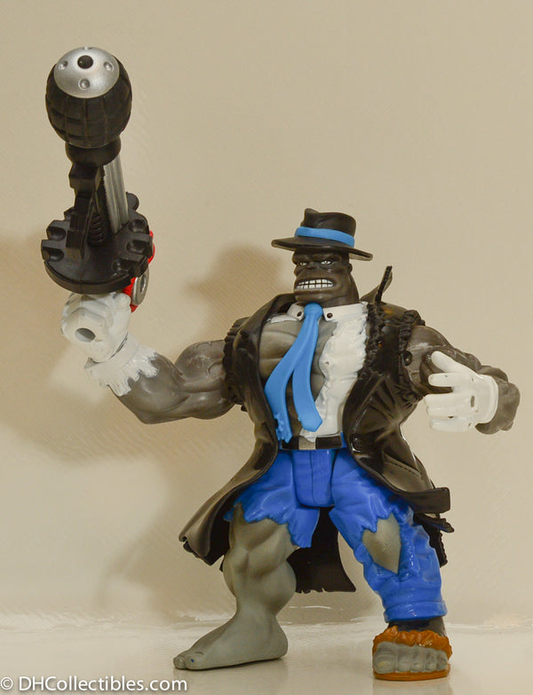 1996 ToyBiz Incredible Hulk Grey Battle Damaged Mr Fixit Bombastic Blasters Action Figure - Loose