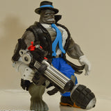 1996 ToyBiz Incredible Hulk Grey Battle Damaged Mr Fixit Bombastic Blasters Action Figure - Loose