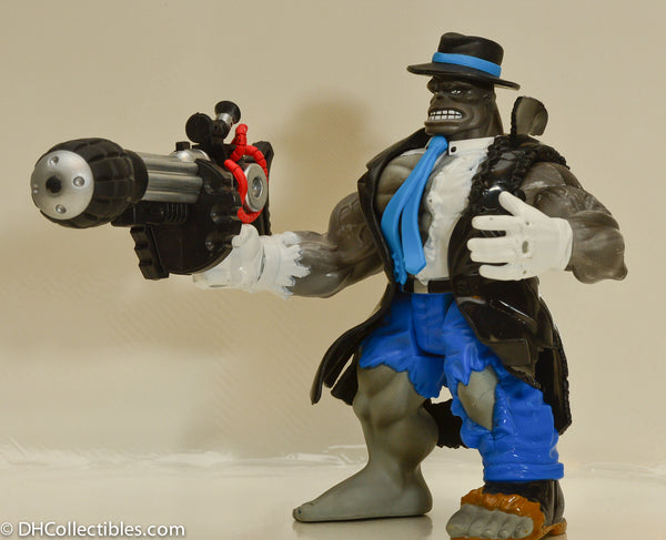 1996 ToyBiz Incredible Hulk Grey Battle Damaged Mr Fixit Bombastic Blasters Action Figure - Loose