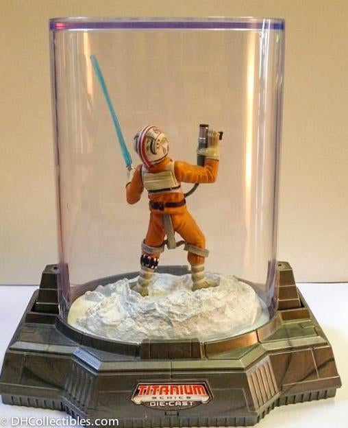2006 Hasbro Star Wars Titanium Series Luke Skywalker Die Cast Action Figure 