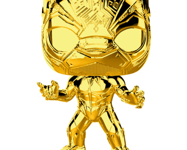Funko Pop! Marvel Studio's 10th Anniversary Chrome Black Panther Figure # 383