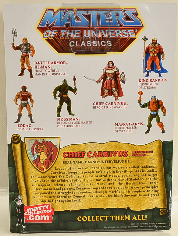 2010 Masters Of The Universe Classics Chief Carnivus MOTUC Action Figure