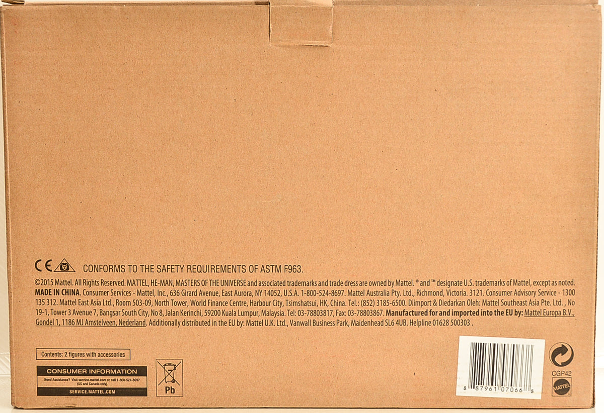 2015 Masters of the Universe Classics Club Eternia Laser Power He-Man & Laser Light Skeletor Action Figure Box Set