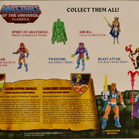 2015 Masters of the Universe Classics Club Eternia Laser Power He-Man & Laser Light Skeletor Action Figure Box Set