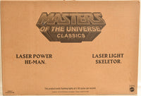 2015 Masters of the Universe Classics Club Eternia Laser Power He-Man & Laser Light Skeletor Action Figure Box Set