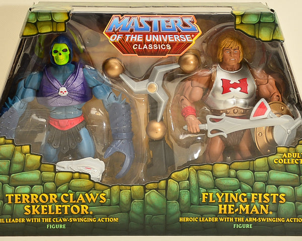 2015 Masters of the Universe Classics Terror Claws Skeletor & Flying Fists He-Man Action Figure Box Set
